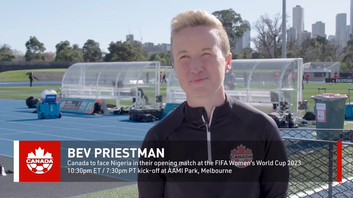 1v1 with Bev ahead of our opening #FIFAWWC match vs. Nigeria 🎙 "For any player it's what they work their whole career for is to represent their country at a World Cup." #WeCAN