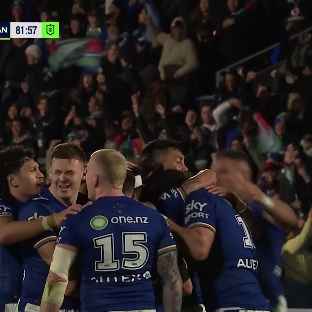Johnson ices it! 🧊 #NRLWarriorsRaiders