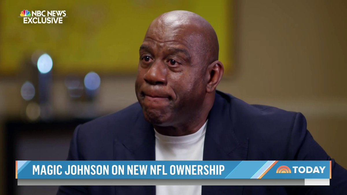 “I’m going to excel not only for myself and my family, but for all African Americans, making sure we can see ourselves in these seats.” Earvin Magic Johnson opens up to Craig Melvin about being in the owner’s box of the Washington Commanders.