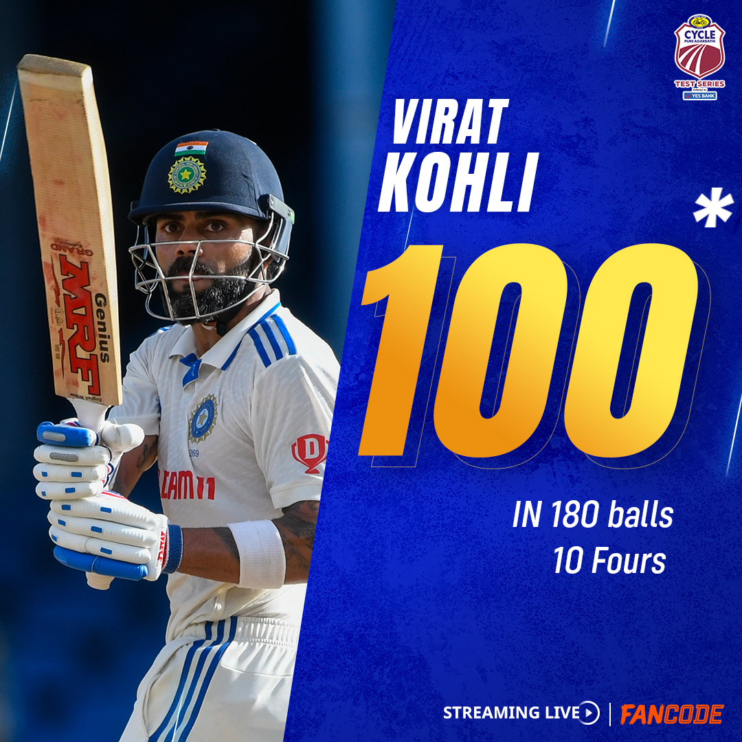 The moment King Kohli created history by becoming the first ever to score a century in the 500th match.