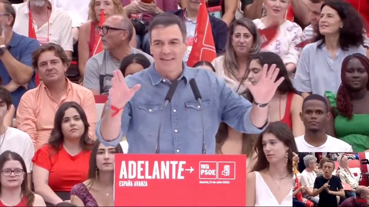 Veo a la derecha y ultraderecha absolutamente desfondados. Y el avance socialista es IMPARABLE. Lo único que os pido es que el #23J apostemos todo al rojo, para ganar las elecciones y garantizar cuatro años más de progreso. ¡TODO AL ROJO! #AdelantePSOE #EspañaAvanza #VotaPSOE