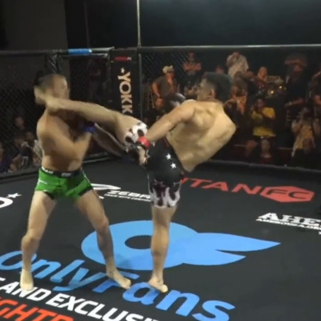 A ONE SECOND KO 🤯 #TitanFC83 (via UFC FIGHT PASS)