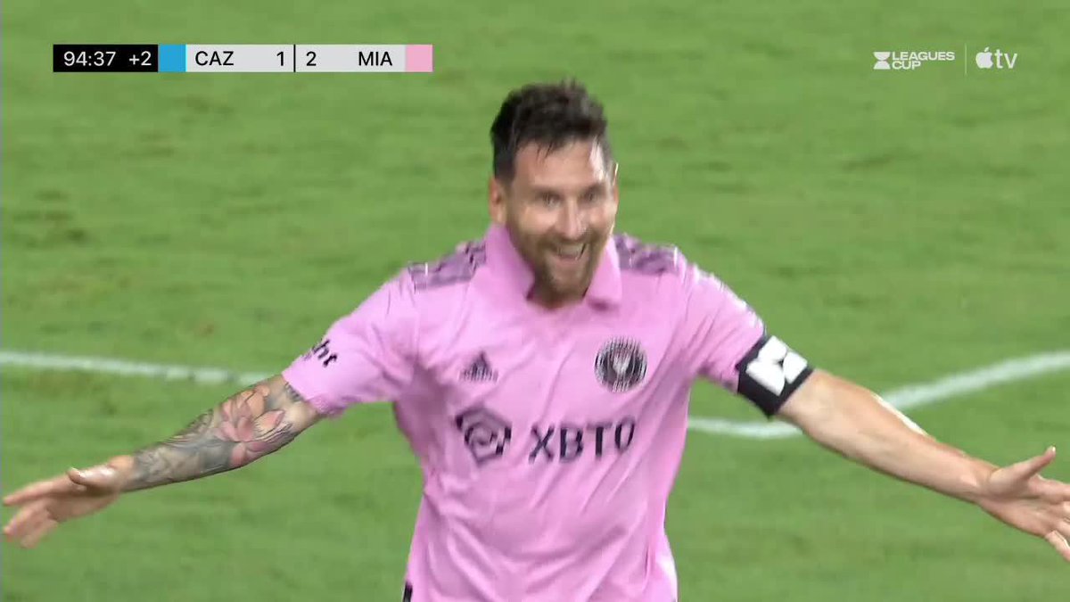 DIOS SALVE AL REY: MESSI DEBUTÓ EN INTER MIAMI Y MARCÓ DE TIRO LIBRE PARA EL AGÓNICO 2-1. 📹 Major League Soccer on Apple