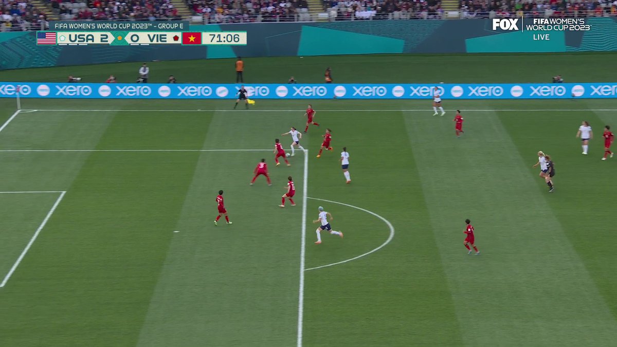 An immediate impact from Rose Lavelle for the U.S.A 🌹