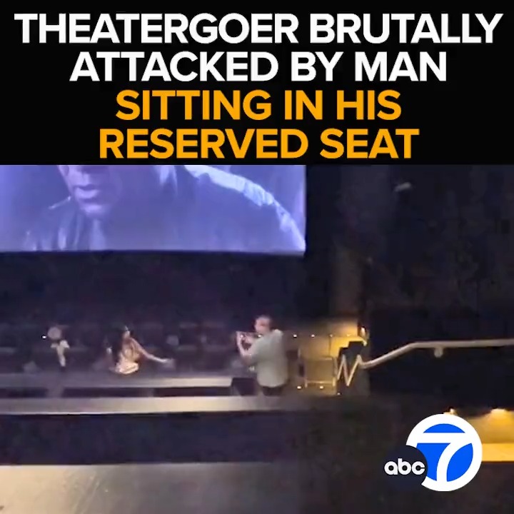 For theatergoers at one AMC theater, the drama started before the movie. A 63-year-old man is savagely beaten after politely asking a couple to move out of his reserved seats. The search for the suspect who casually flees the scene. Tonight at 11 from ABC7