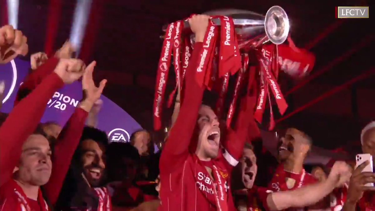 3 years ago today, Liverpool lifted the Premier League. #LFC
