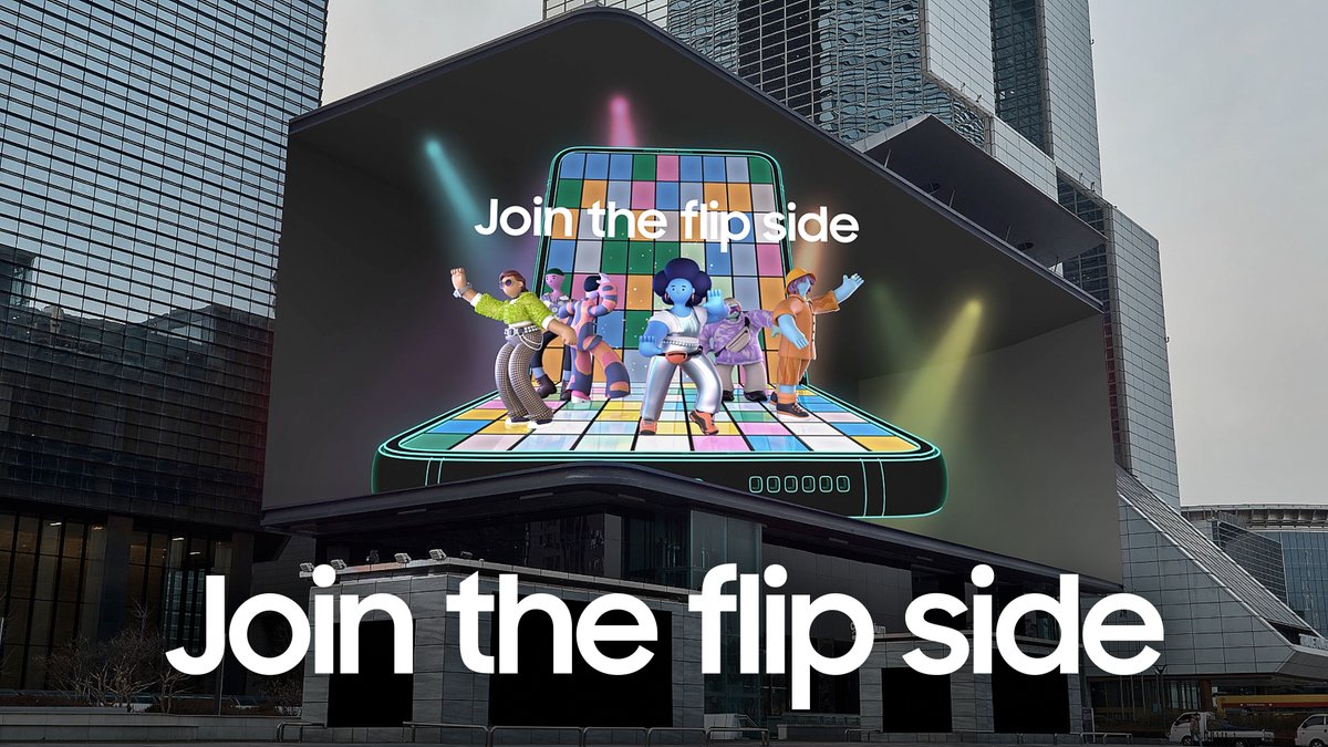 Starting in Seoul, #JoinTheFlipSide takes over the world's most iconic spots. Are you ready to discover what's on the flip side #SamsungUnpacked Check out on July 26.