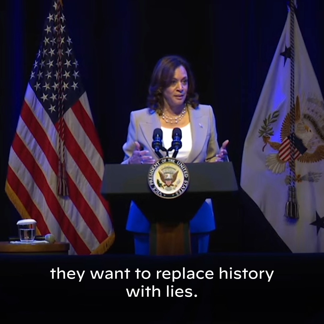 Extremist so-called leaders want to erase history with lies. We will not have it.