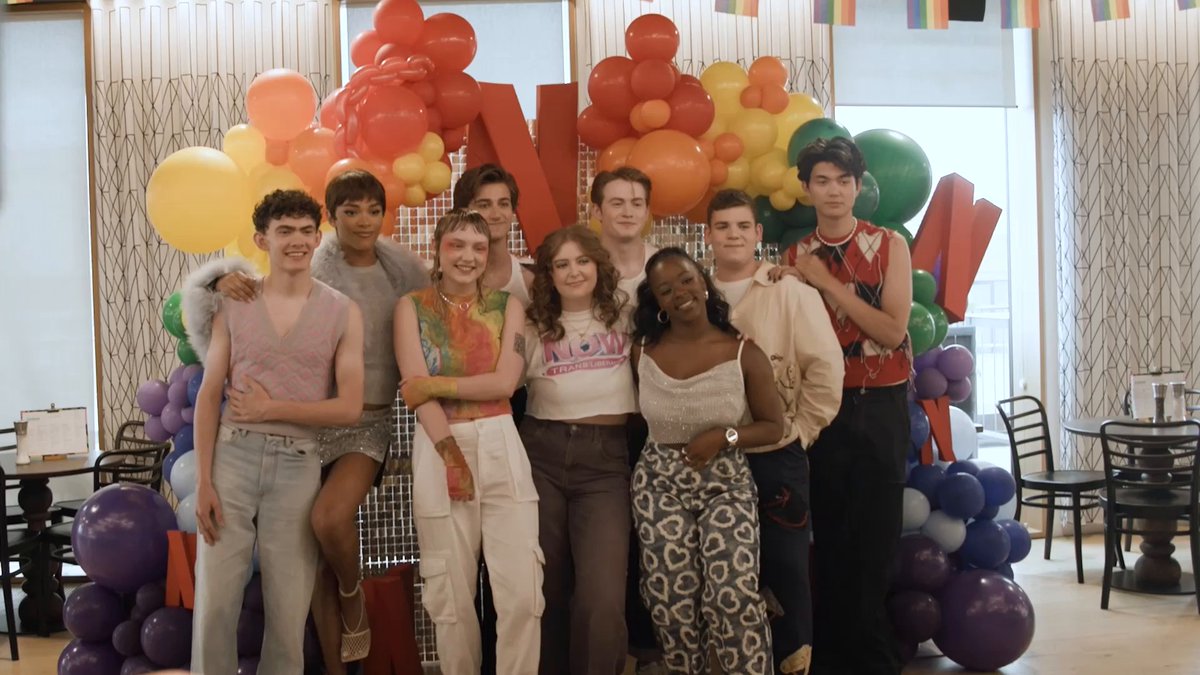 The Heartstopper cast hit Pride. Thanks for having us Pride in London 🍂