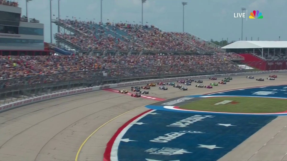 RETWEET if you're watching NTT INDYCAR SERIES! The Iowa Speedway doubleheader is underway on NBC Entertainment and Peacock!