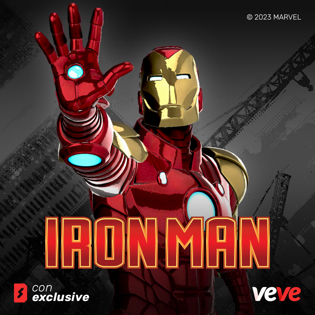 .Marvel Entertainment #SDCC2023 Drop #5! Genius. Billionaire. Philanthropist. Tony Stark's confidence is only matched by his high-flying abilities as the hero called Iron Man! Drops in Waitlist format Sun, 23 July at 8 AM PT: #MARVELxVeVe #CollectorsAtHeart