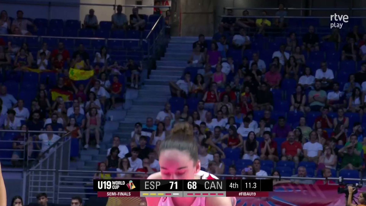 🏆¡¡FINAL!! Con sufrimiento, pero España (Baloncesto España) está en la gran final del Mundial sub-19 de baloncesto #FIBAU19 Con ustedes el show defensivo de Iyana Martín en el último minuto de partido ¡Hasta sus compañeras se echan las manos a la cabeza!