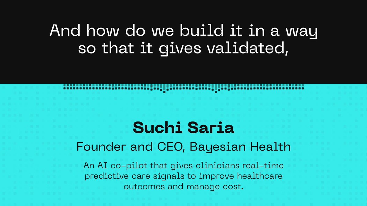 1 in 3 nurses is leaving the workforce. AI can dramatically streamline healthcare workflow, meaning less admin work & better patient outcomes. We talked to top AI founders, including Suchi Saria, about what they're building. Hear more in their words: