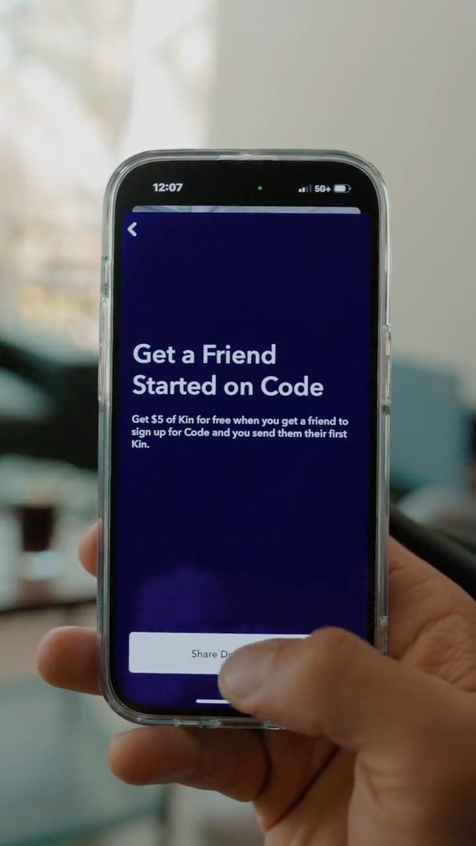 For a limited time get $5 when you get a friend started on Code. Be the first to show your friends the new payments app that makes it simple to send money to anyone, anywhere. You can get Code at
