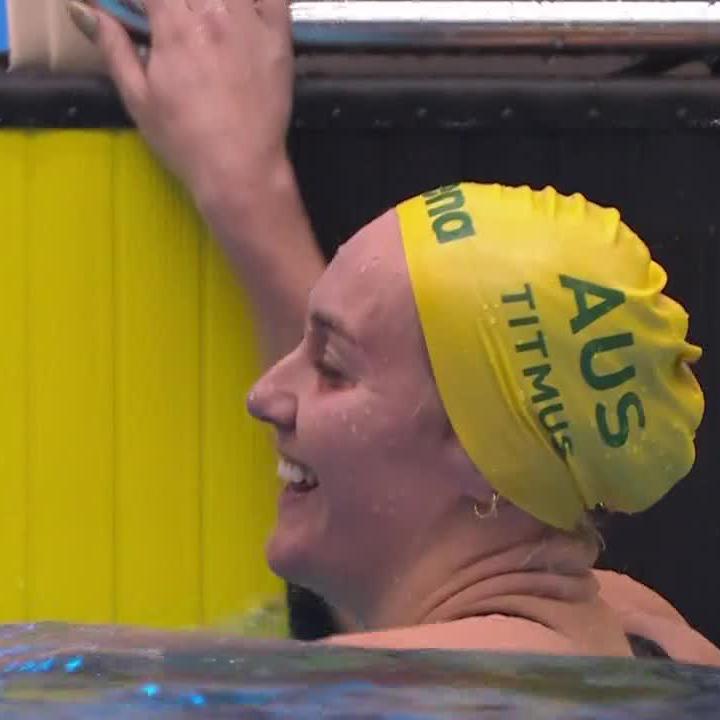Ariarne Titmus YOU LEGEND! 💚💛 An absolute demoliton to set a World Record! 💥🇦🇺 🖥️ #Fukuoka23 | Free on Channel 9 & 9Now, July 23-30. #Swimming #9WWOS