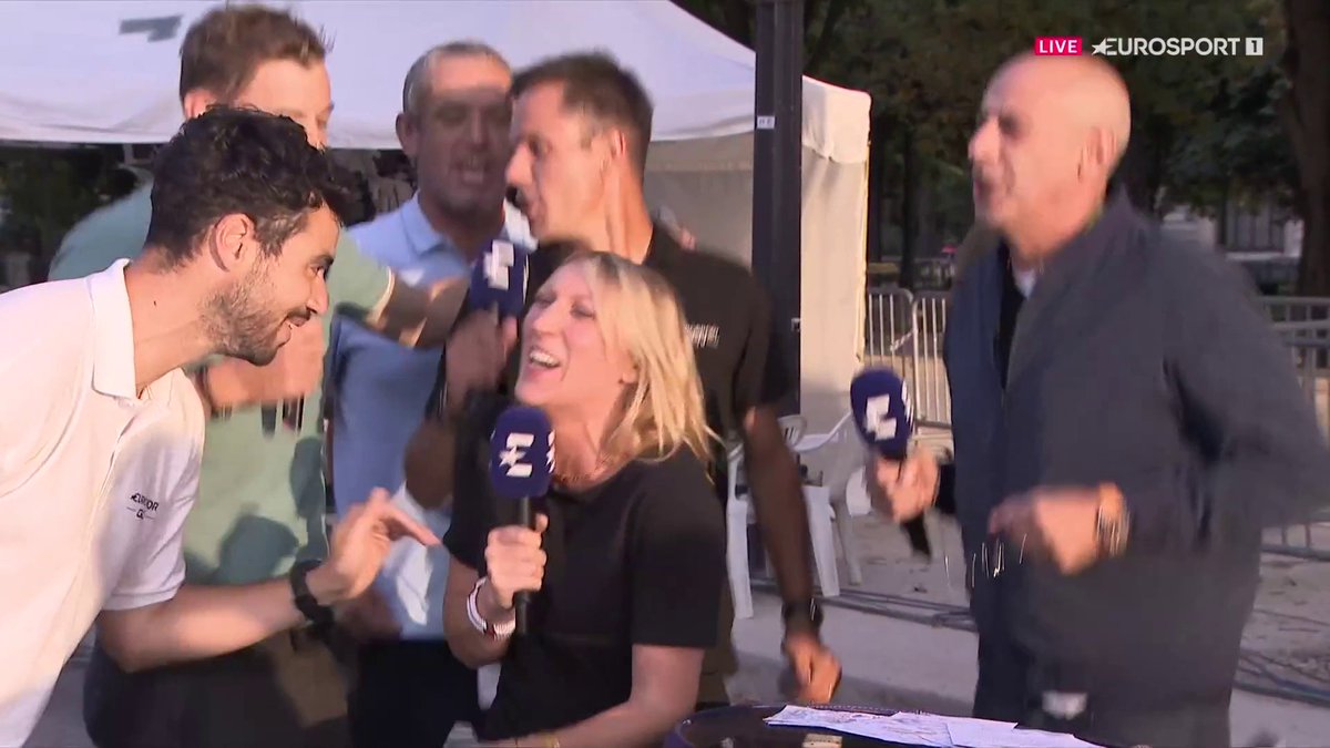 Il était temps que ça se termine 😅 Merci d'avoir suivi le Tour de France sur Eurosport avec #LesRP, on vous embrasse 😘 #TDF2023