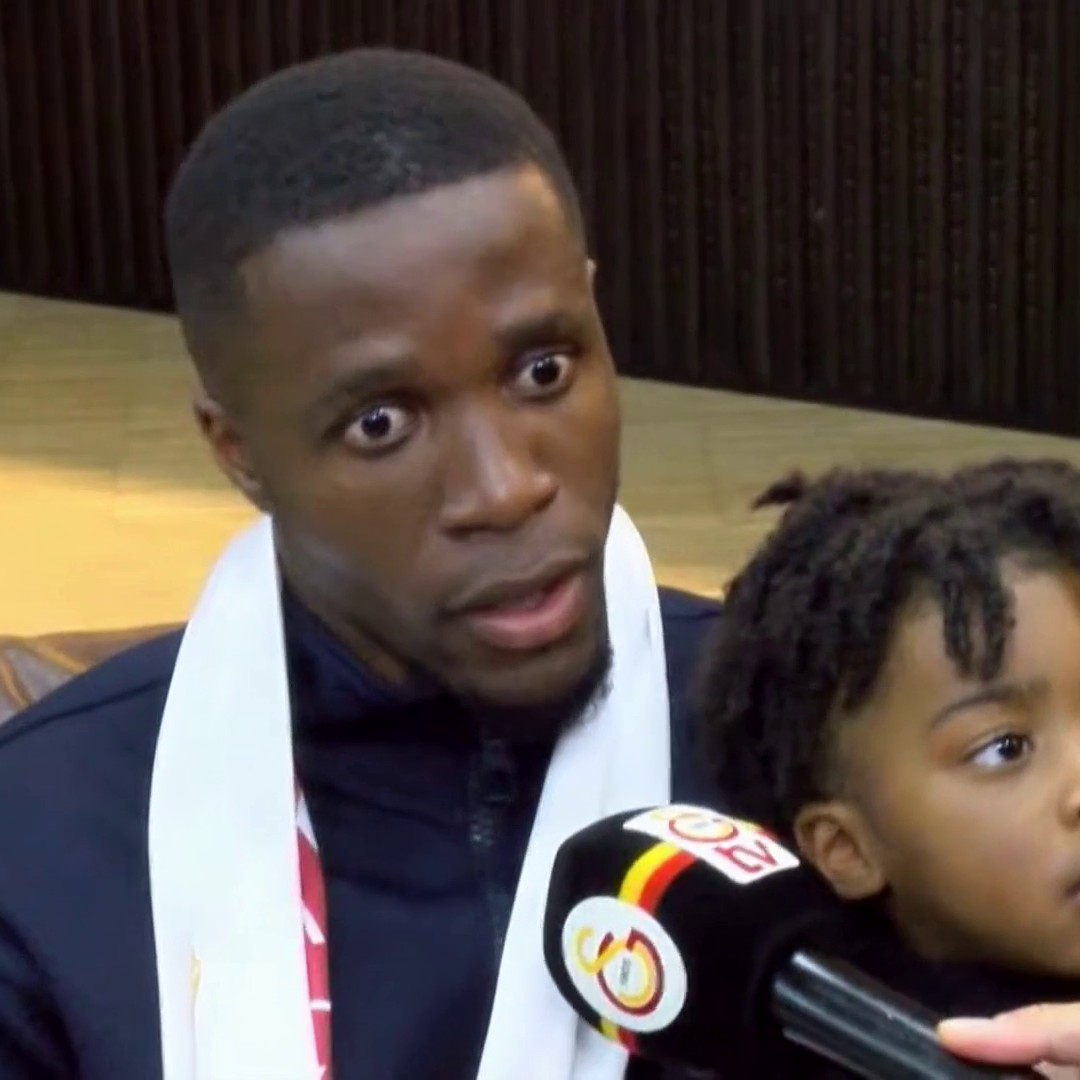 "I'm happy... Thank you for the support!" 🙌 Wilfried Zaha has arrived in Turkey ahead of finalising his move to Galatasaray 🇹🇷⏳