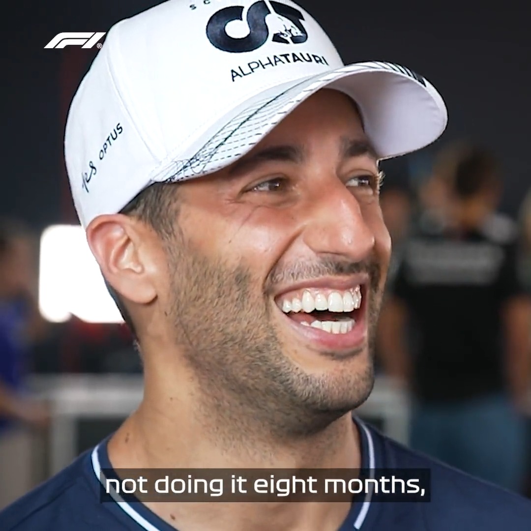 Daniel Ricciardo's race got off to a bumpy start as the Aussie made his return to racing #HungarianGP @AlphaTauriF1