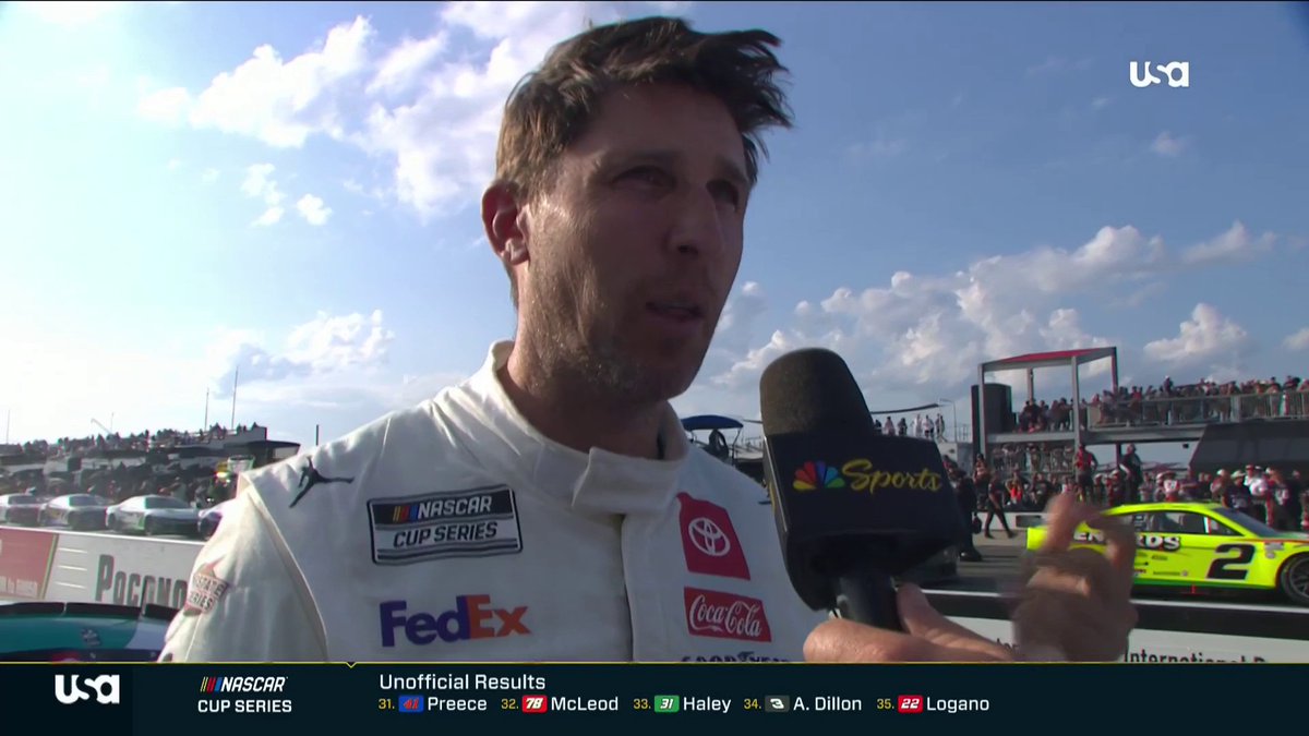 "Both guys wrecked themselves." Do you agree with @DennyHamlin? #NASCAR