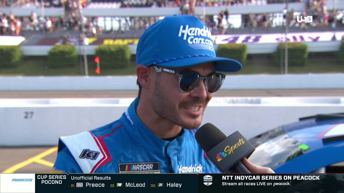 "I am pissed." Kyle Larson on Denny Hamlin. #NASCAR