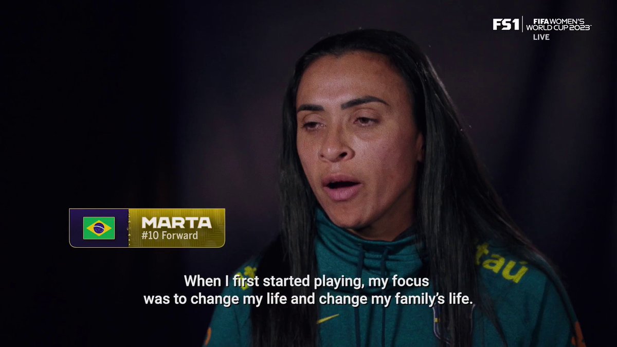 Try not cry watching this, it’s impossible. “I would trade all of my individual awards for a World Cup” - Marta #FIFAWWC