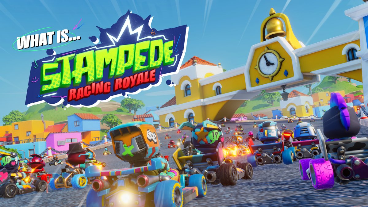 okay, so WHAT ACTUALLY IS Stampede: Racing Royale?!?! Allow our Stampede TV team to reveal all in this new video, feat. more game footage and deets 👁️👄👁️ Play an early version of #StampedeRacing THIS THURSDAY 👇