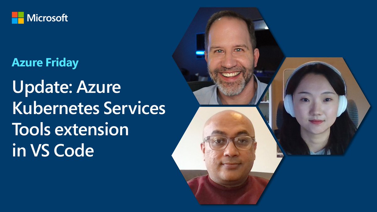 On a ✨NEW #AzureFriday with Scott Hanselman 🌮🌮 – Rong Zhang and Tatsat Mishra are back with updates to the #AKS Tools extension in Visual Studio Code #K8s