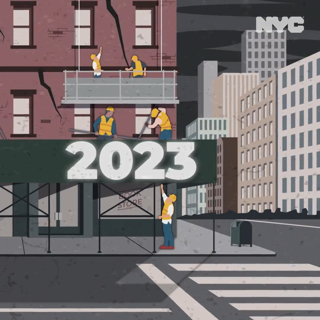 We have nearly 400 miles of scaffolding in New York City taking up our public space. For too long, bureaucracy has stood in the way of progress. Not anymore. Introducing Department of Buildings' #GetShedsDown plan: