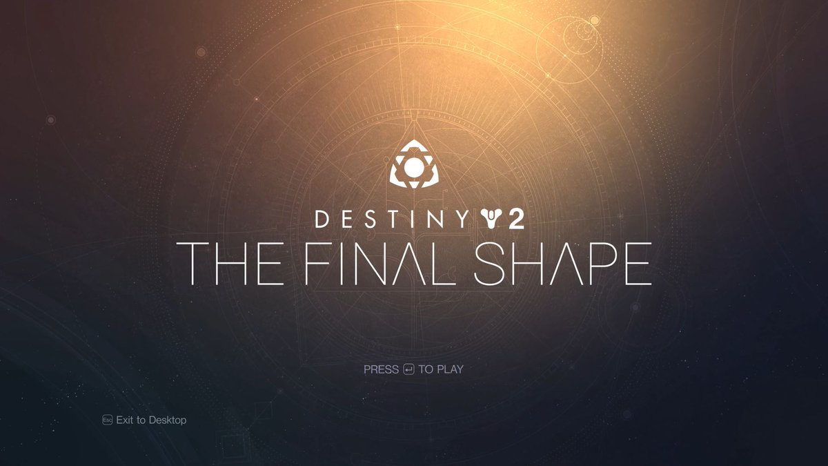 #Destiny2: The Final Shape Title Screen [Fanmade] 📷u/MerlinTehWizard