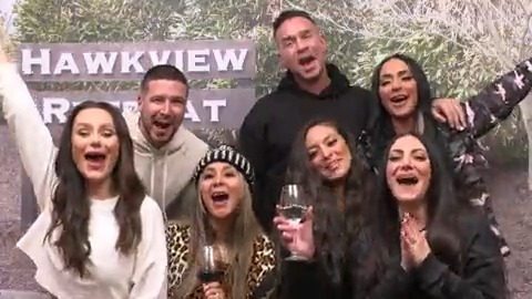 what does that spell? 🤪 your fave crew is back for an all-new season starting JERZDAY, Aug 3rd on @mtv! 🥂#jsfamilyvacation