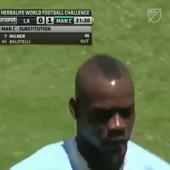 It's been 12 years since Mario Balotelli did this in pre-season for Man City and was immediately substituted 🙃
