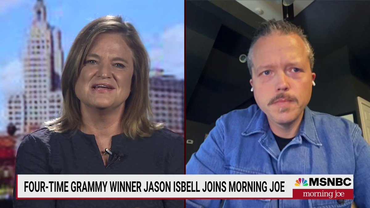 "All the instances in Jason Aldean's song are just paranoia." Four-time Grammy winner @JasonIsbell shares his thoughts on country music artist Jason Aldean's controversial song and music video "Try That in a Small Town" with Morning Joe.