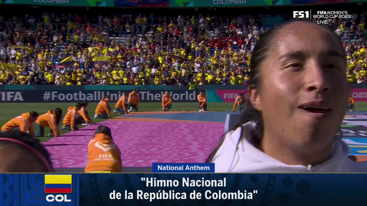 Himno Nacional de la República de Colombia 🇨🇴 Colombia's national anthem plays for the first time at the 2023 FIFA Women's World Cup!