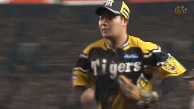 5回表、大山選手の巧みなグラブさばき！3・6・1の併殺完成！ #hanshin #虎テレ #阪神タイガース #ARE