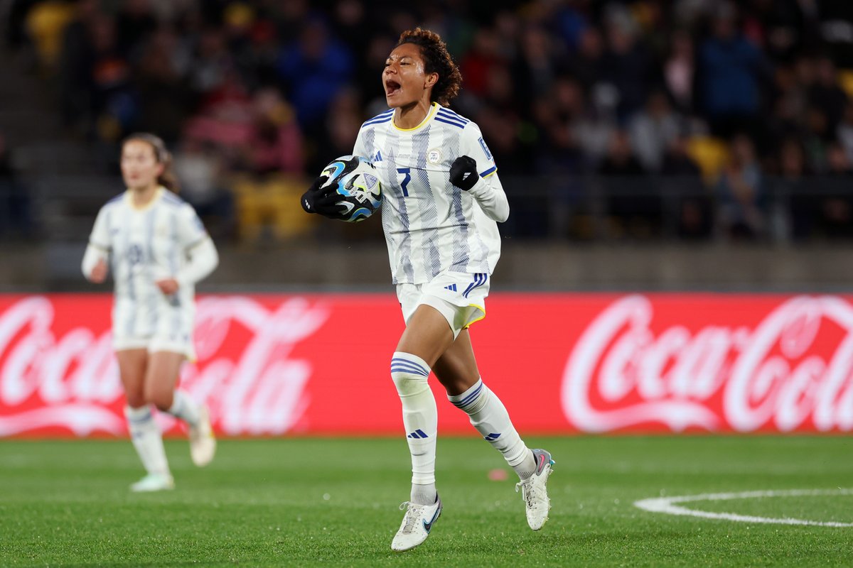 What. A. Moment. The Matchday 6 Goal of the Day belongs to Sarina Bolden for scoring the Philippines' first-ever FIFA World Cup goal! 🇵🇭