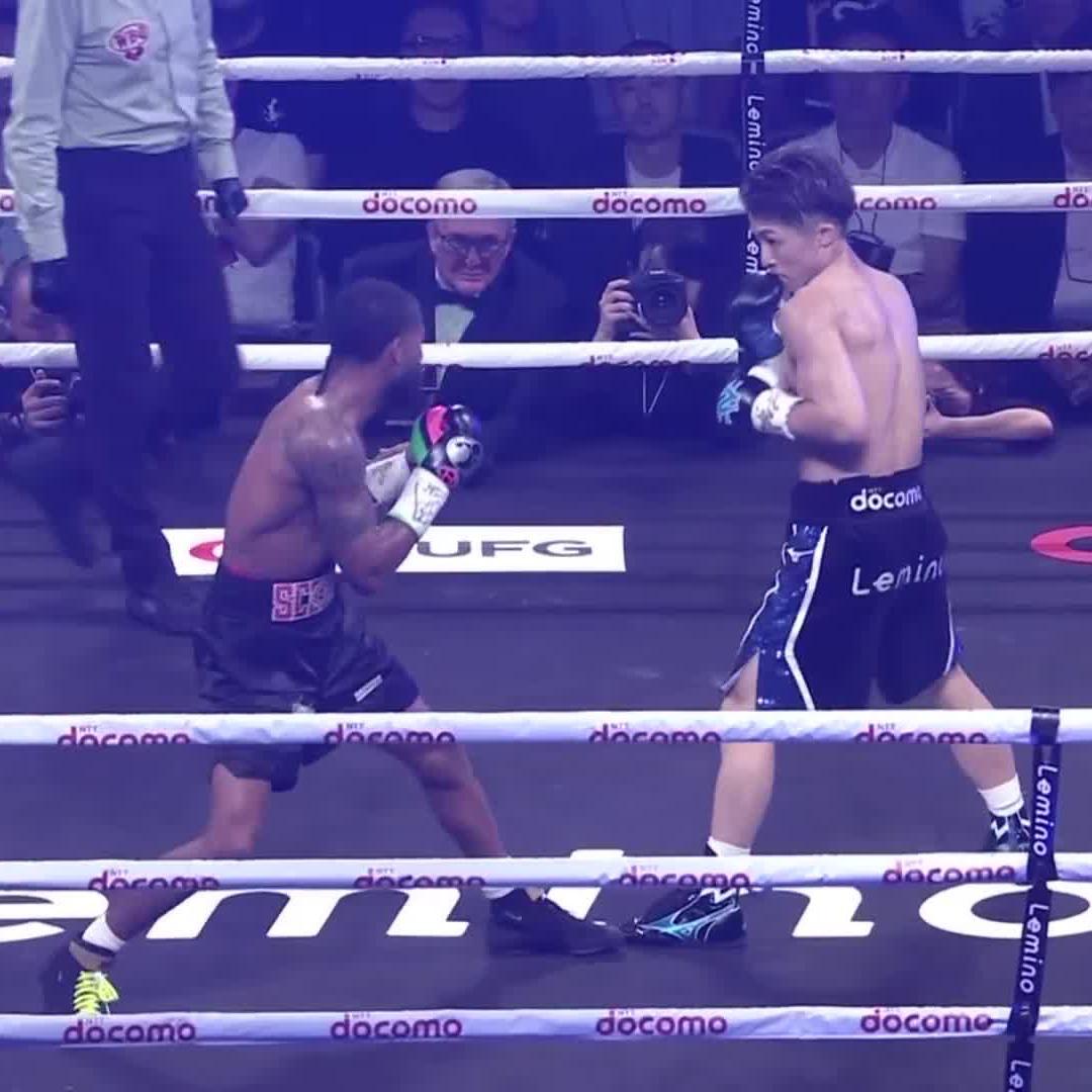 A little showmanship from @NaoyaInoue_410 ✨