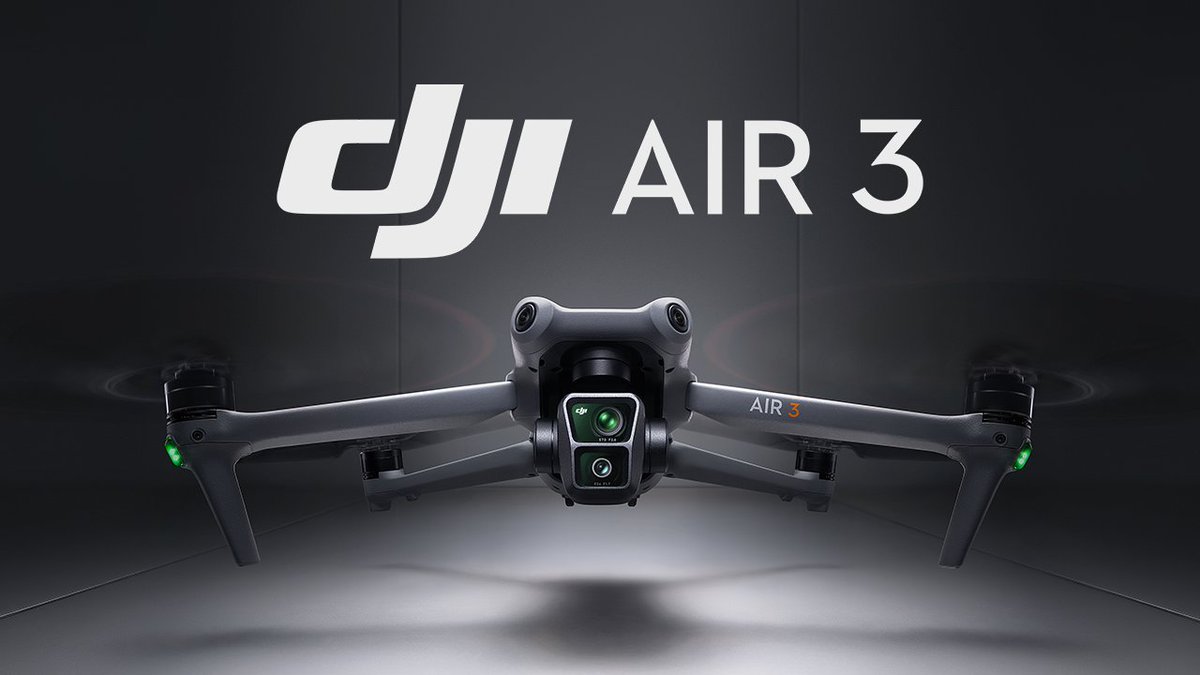 Introducing DJI Air 3 Air 3 features two 1/1.3-inch cameras— a 24mm wide angle and a 70mm medium tele camera, as well as a 46-minute max flight time, next-gen O4 HD video transmission, and omnidirectional obstacle sensing capabilities. Discover more: