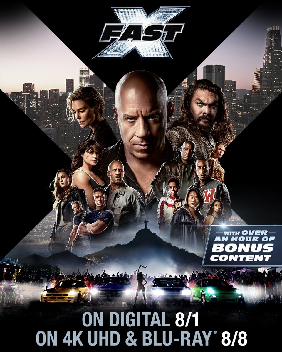 Make room for the newest member of the family. You can add #FastX to your collection with over one hour of Bonus Content on Digital Aug 1 and 4K & Blu-ray Aug 8