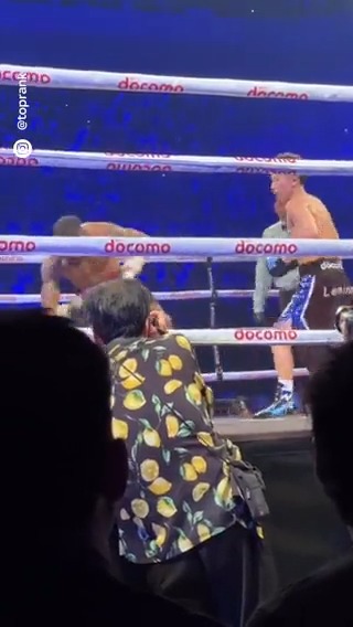 Chilling destruction caught ringside 🎥😳 Top Rank Boxing | #FultonInoue