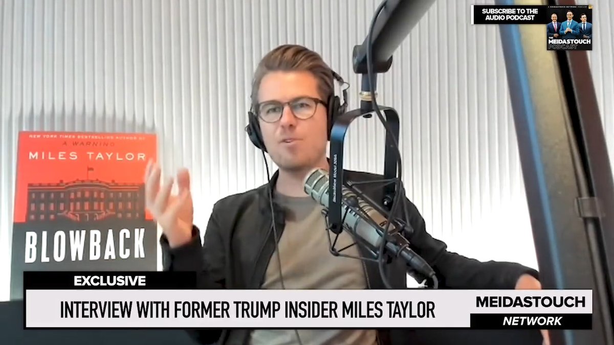 "This 50-page memo...is something Trump literally can't read. The man doesn't read." Former Trump DHS Official Miles Taylor reveals how he had to draft national security memos at a first grade reading level so Trump could understand them.