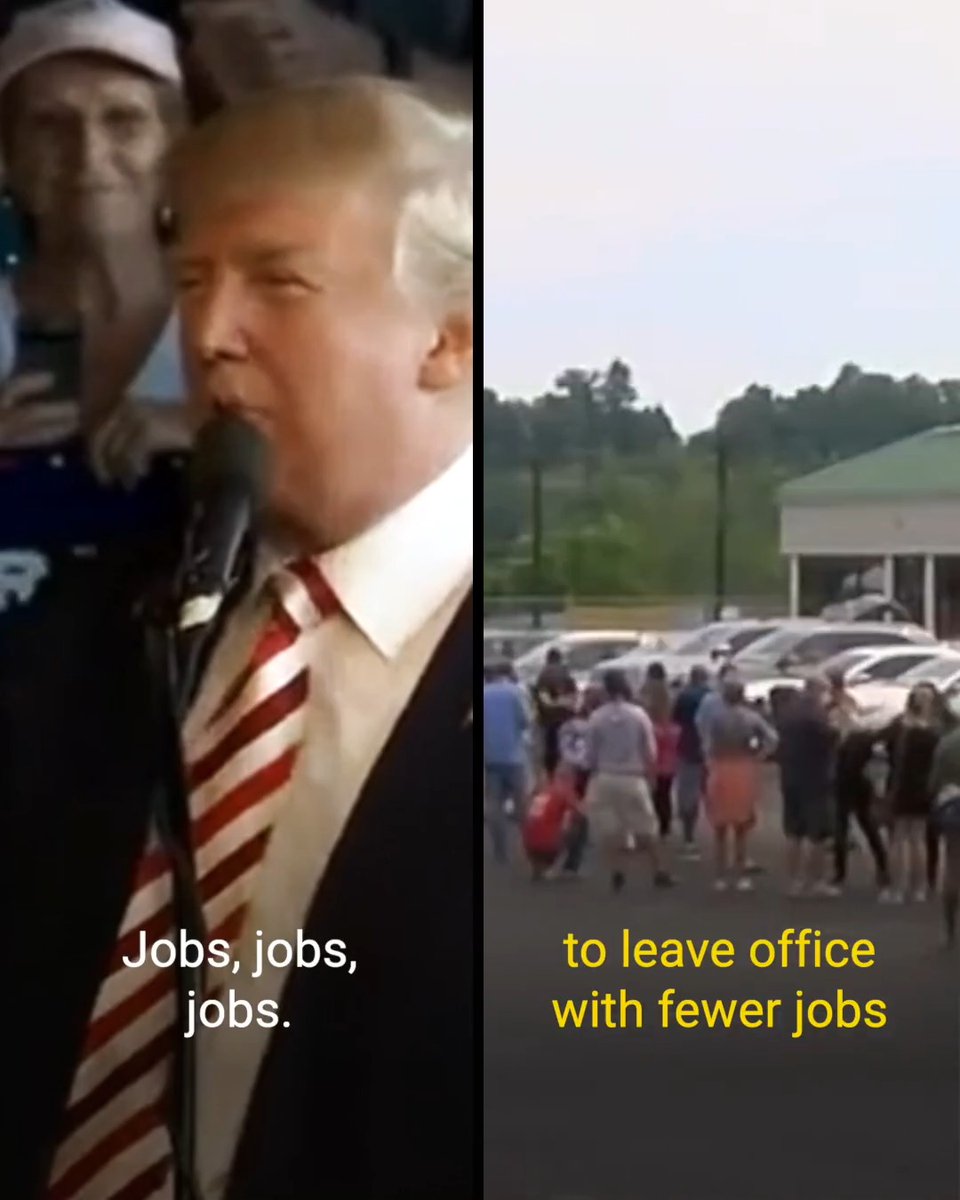 Trump is the only president since the Great Depression to leave office with fewer jobs than when he took office.