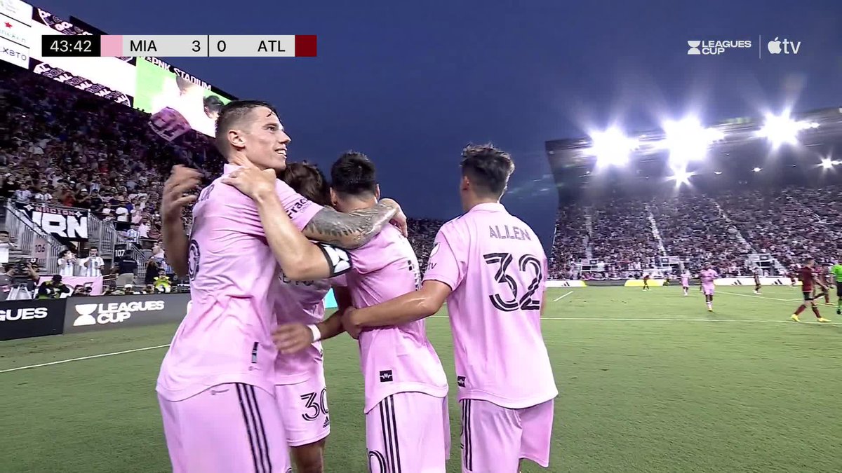 Have a hit, Robert Taylor! 🥵 Inter Miami CF are cruising at home. #LeaguesCup2023