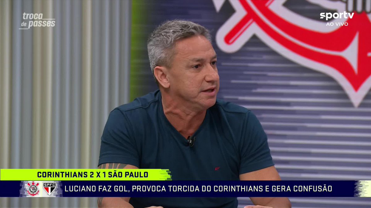 "É inadmissível um cara fazer um gol e ficar pensando pra onde ele tem de ir. Daqui a pouco você tem de fazer o gol e pedir desculpas." - Paulo Nunes, no Troca de Passes do Sportv sobre a comemoração de Luciano. 📽️: GE