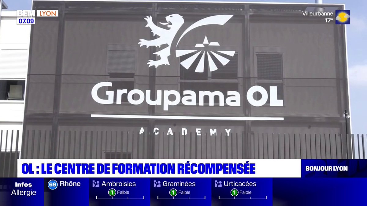 Le centre de formation de l'Olympique Lyonnais désigné comme le meilleur du 21e siècle