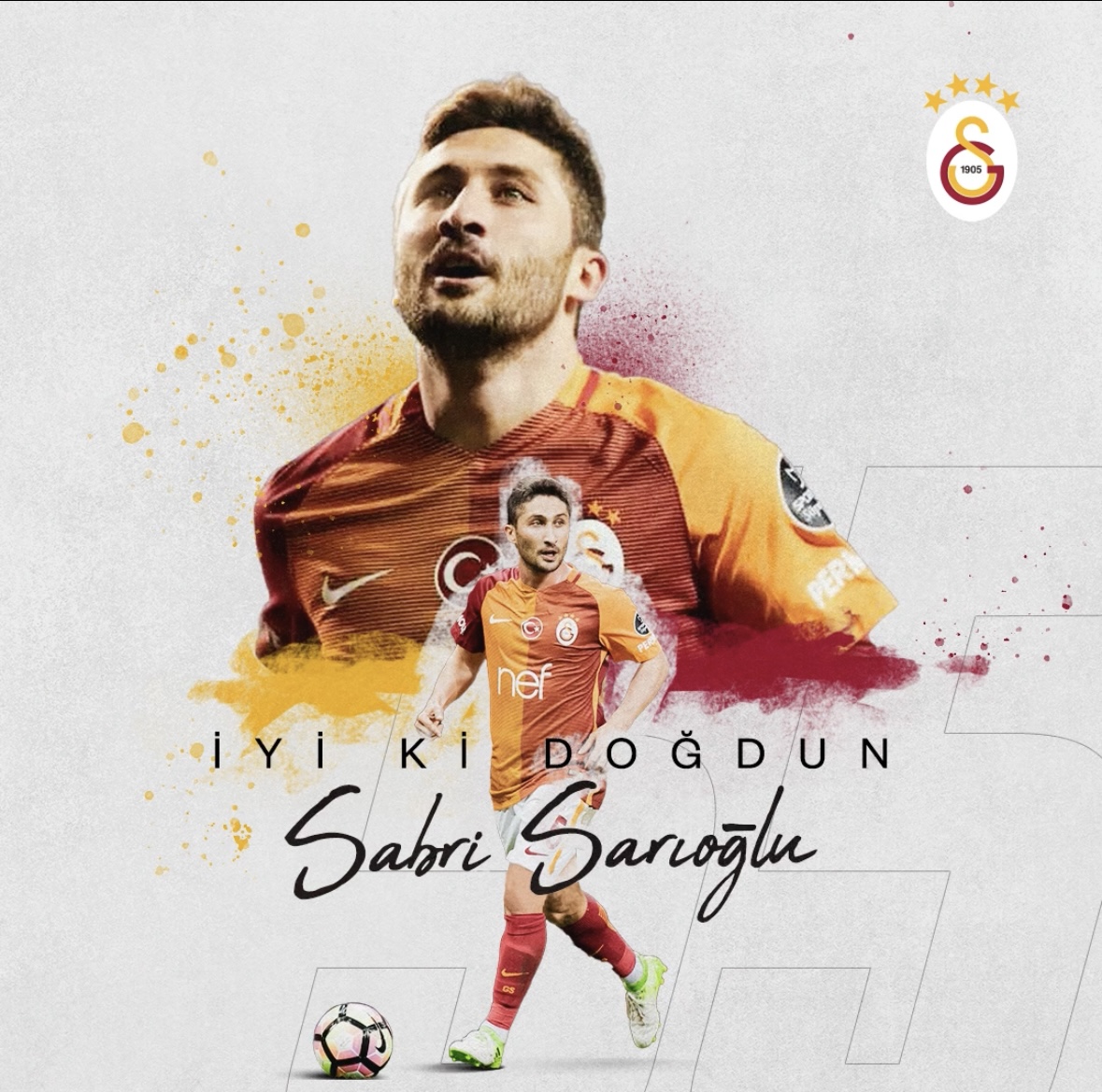 Bugün, altyapımızdan yetişerek kaptanlığa kadar yükselen eski futbolcumuz Sabri Sarıoğlu’nun doğum günü! 🎂 🏆🏆🏆🏆🏆🏆 Süper Lig 🏆🏆🏆🏆 Türkiye Kupası 🏆🏆🏆🏆🏆 TFF Süper Kupa