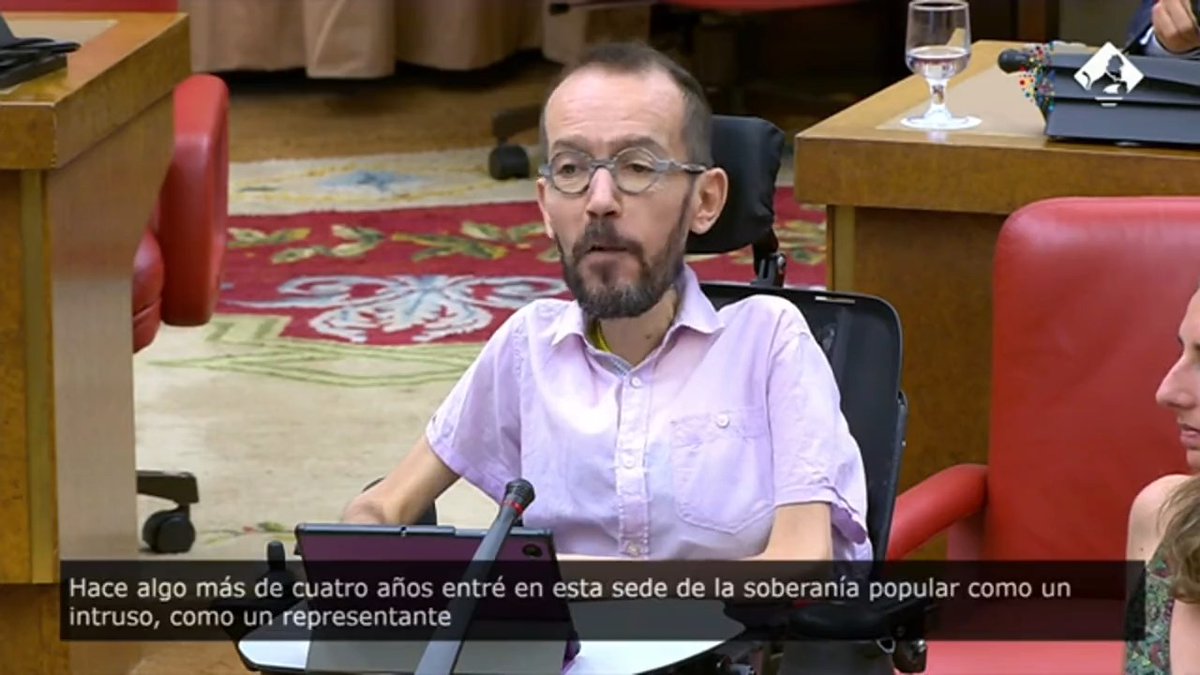 Hoy Pablo Echenique se ha despedido del Congreso. Gracias por todo compañero ✊💜