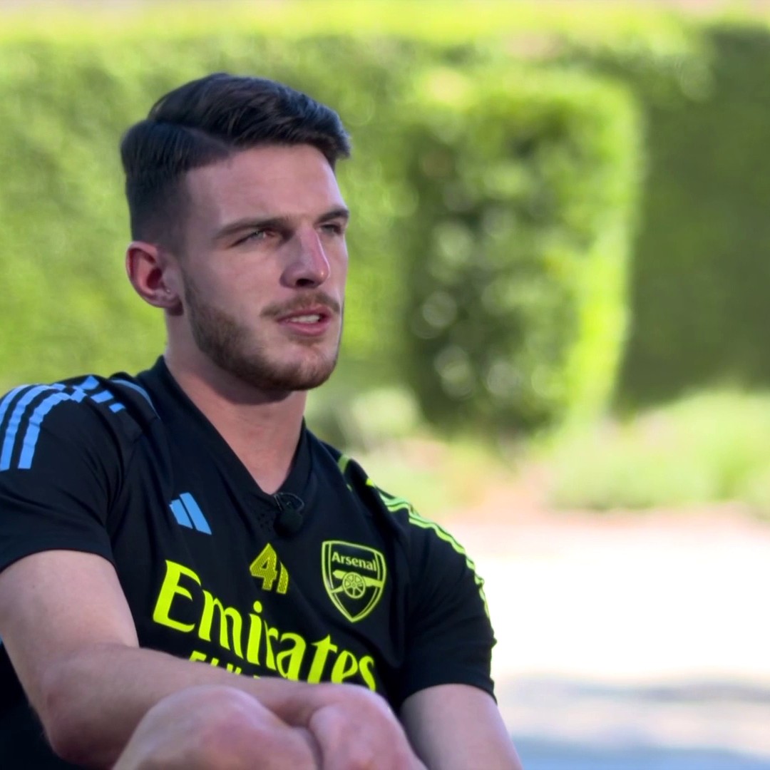 🗣 "I really believe in this squad" Declan Rice says winning the Premier League is the target in his first season at Arsenal 🔴🏆