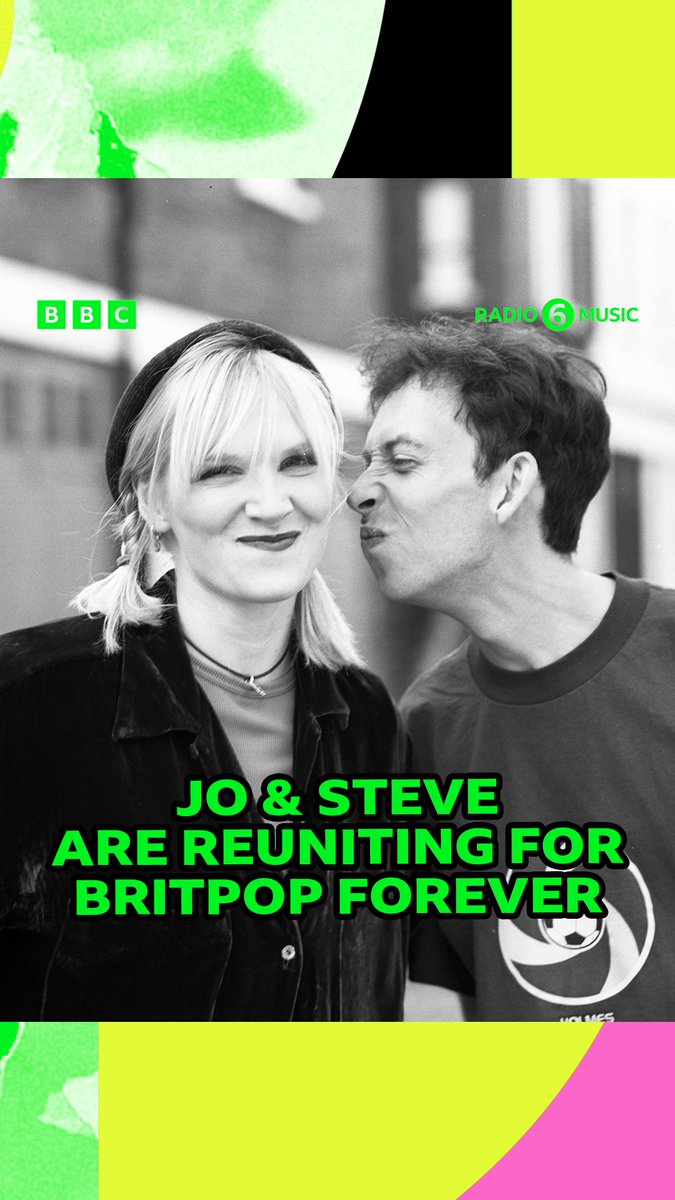 Not long until Steve Lamacq and Jo Whiley reunite for a special edition of the Evening Session - as we celebrate 30 years since Britpop with guests Tim Wheeler and Louise Wener. 📆 Thurs 27th July from 4pm Listen on BBC Sounds