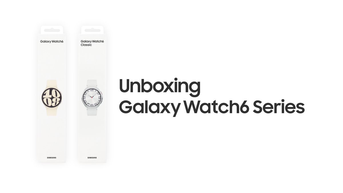 It's here. Meet the new #GalaxyWatch6, with more space to view, tap, swipe and scroll. #SamsungUnpacked Learn more: