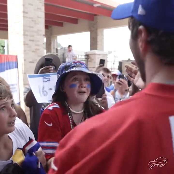 The Josh Allen effect. 🥹 #BillsCamp | #BillsMafia